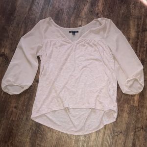 Cream American Eagle Top